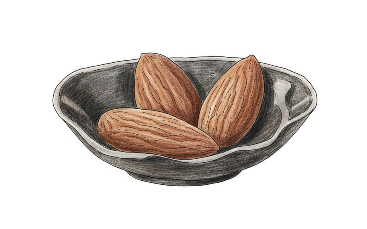 dark chocolate almonds