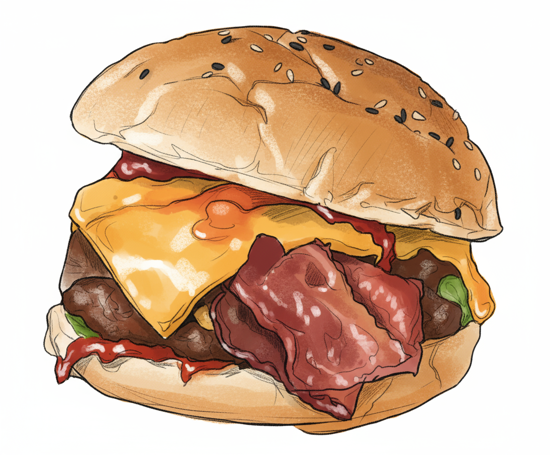 bacon cheese burger