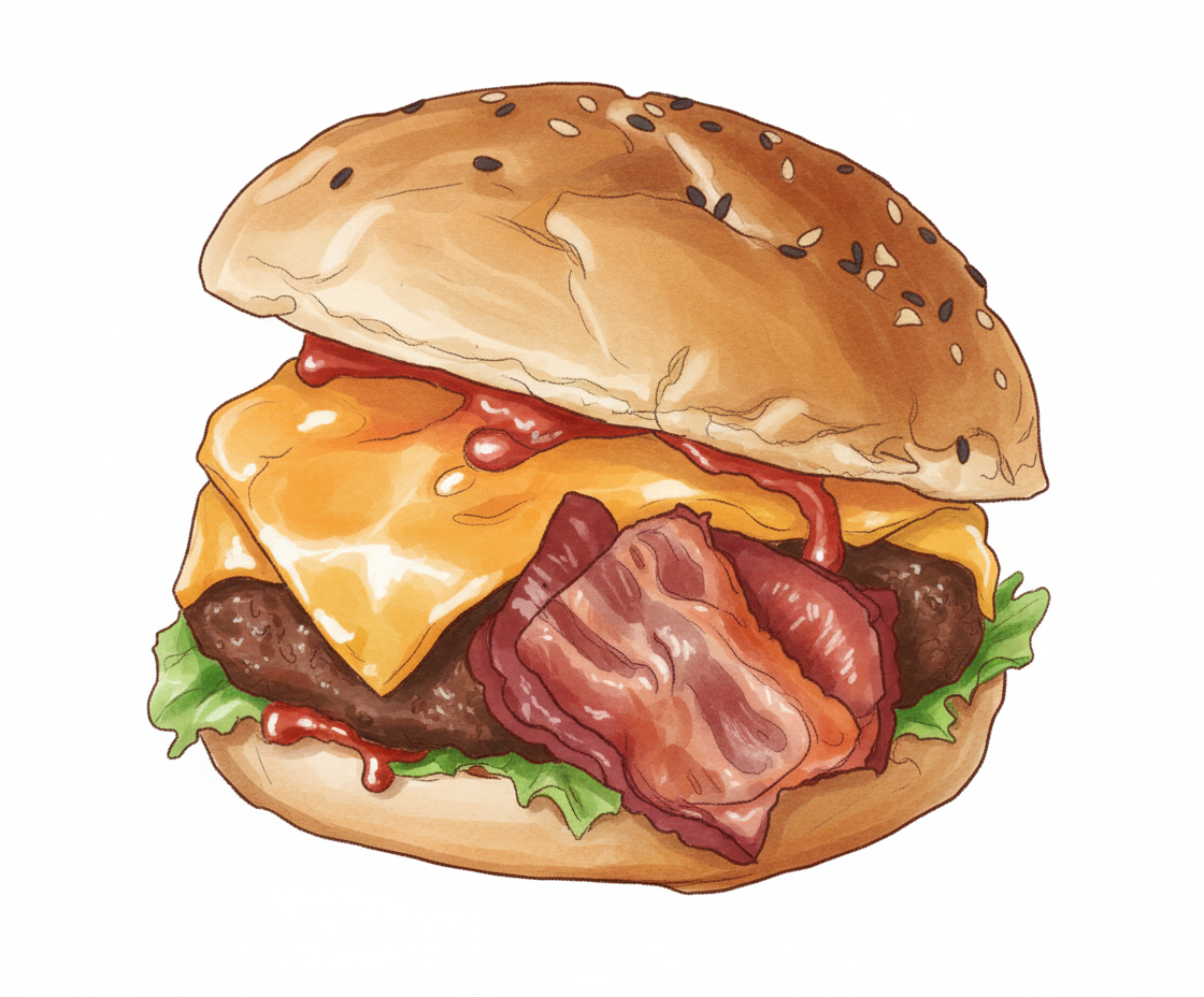 bacon cheeseburger
