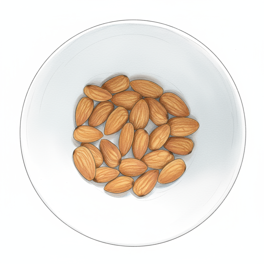 unsalted almonds