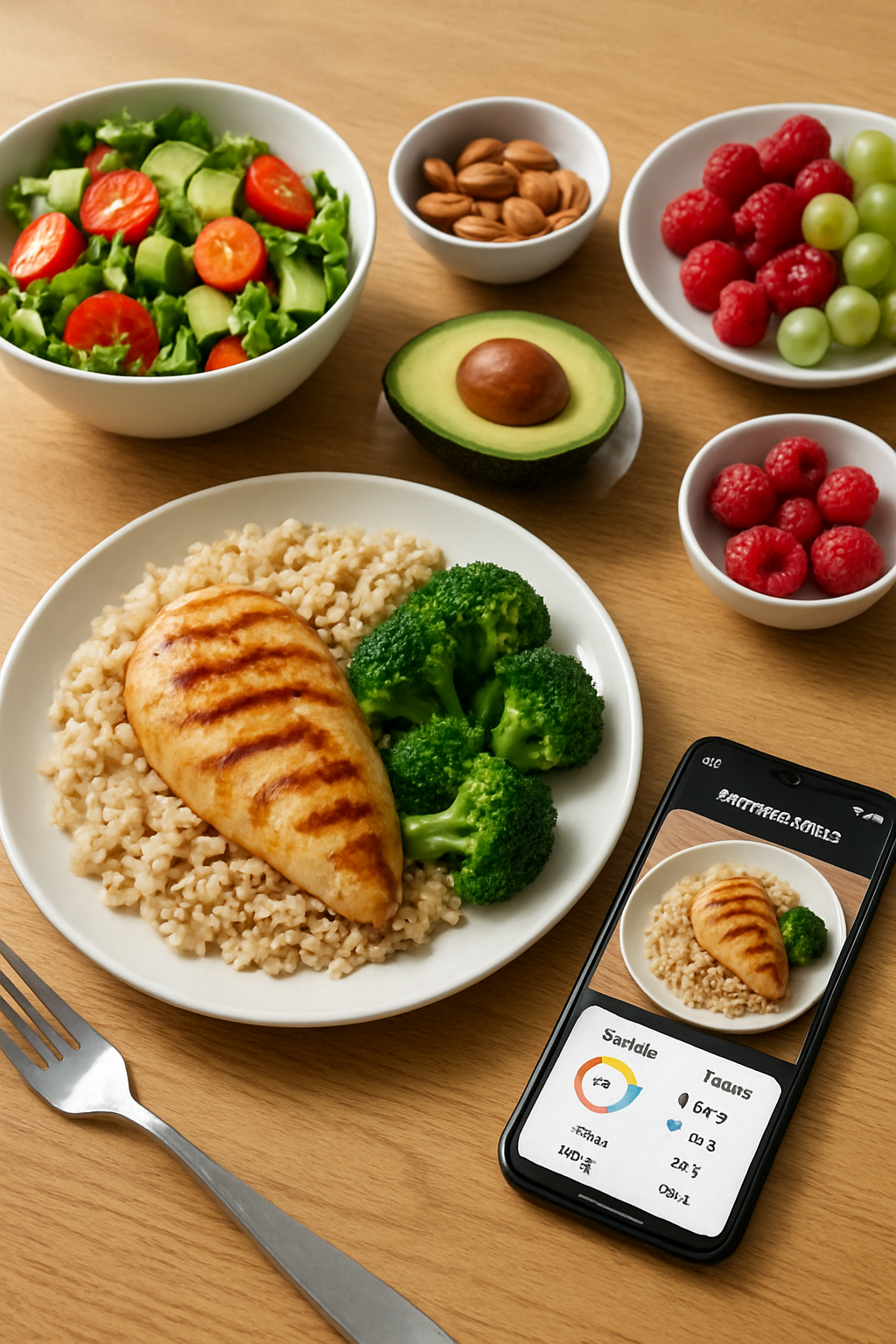 Footballer Ferran Torres reviewing his meal data on the SnapEat AI nutrition tracker app.