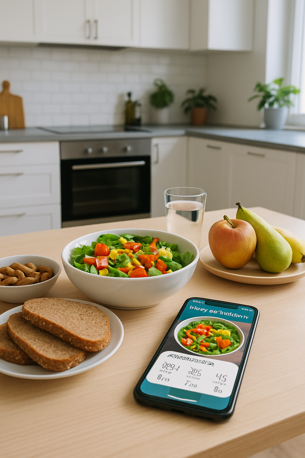 A creator using the SnapEat AI app on their phone to track their meal for the tiktoktvfilmcontest
