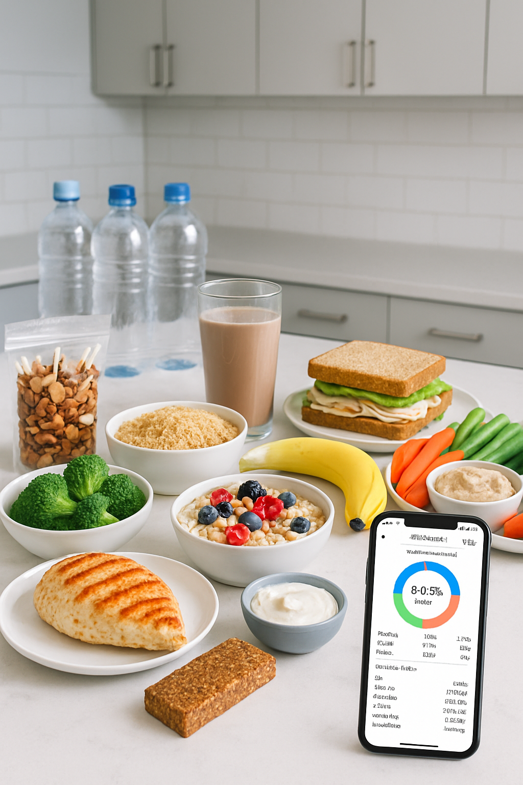A basketball player eating a healthy meal as part of their game day nutrition plan.