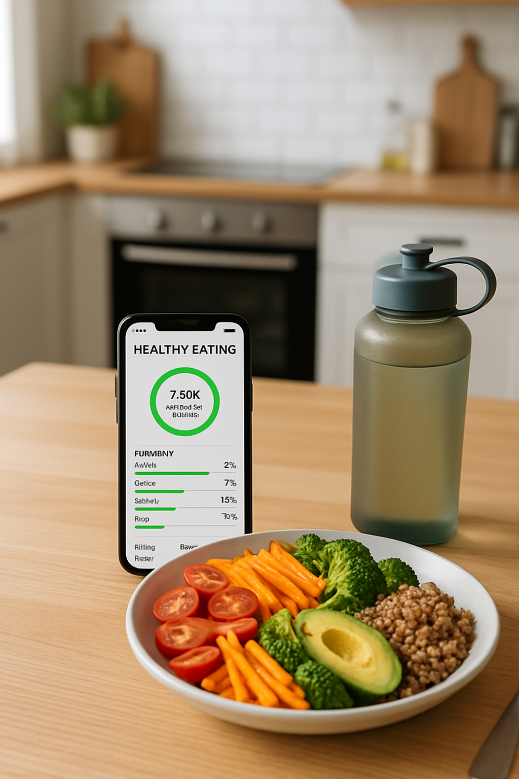 SnapEat AI app interface showing nutrition tracking with EFL Cup champion motivation