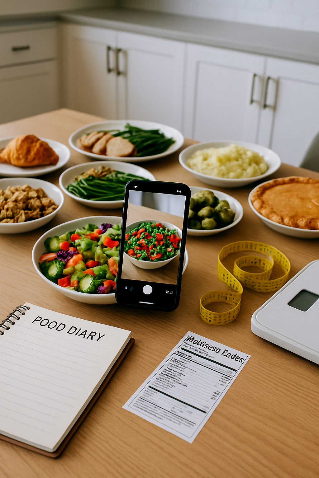 Smartphone displaying the SnapEat AI app interface, showing a detailed calorie and macro analysis from a photo of a meal, with the Resurrection Sunday theme.