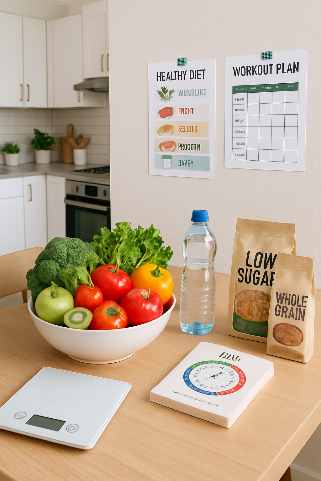 A person using the SnapEat AI app on their phone to scan a healthy meal of salad and grilled chicken.