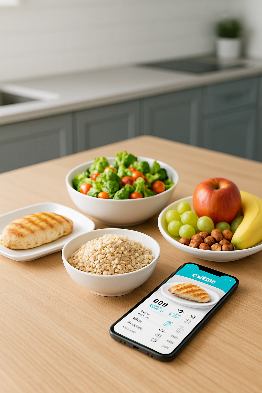 A person using the SnapEat AI app to take a photo of their healthy meal, starting their #avatarfireandash transformation