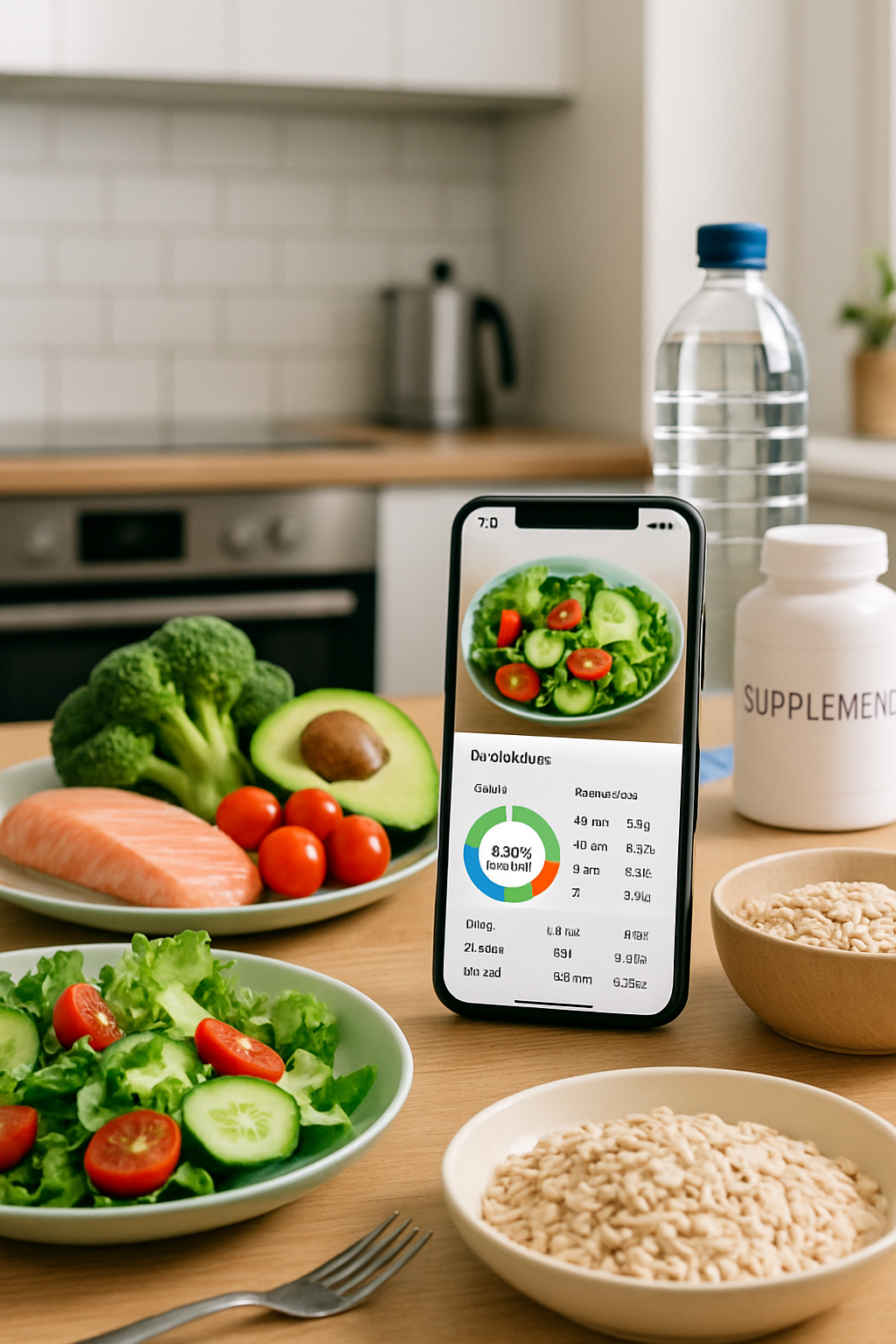 Coach Eric Bieniemy presenting the SnapEat AI nutrition coach app on a screen with a football playbook analogy.