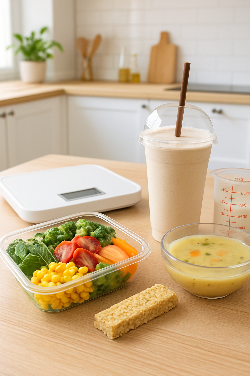 A person using the SnapEat AI app on their phone to track a healthy meal.