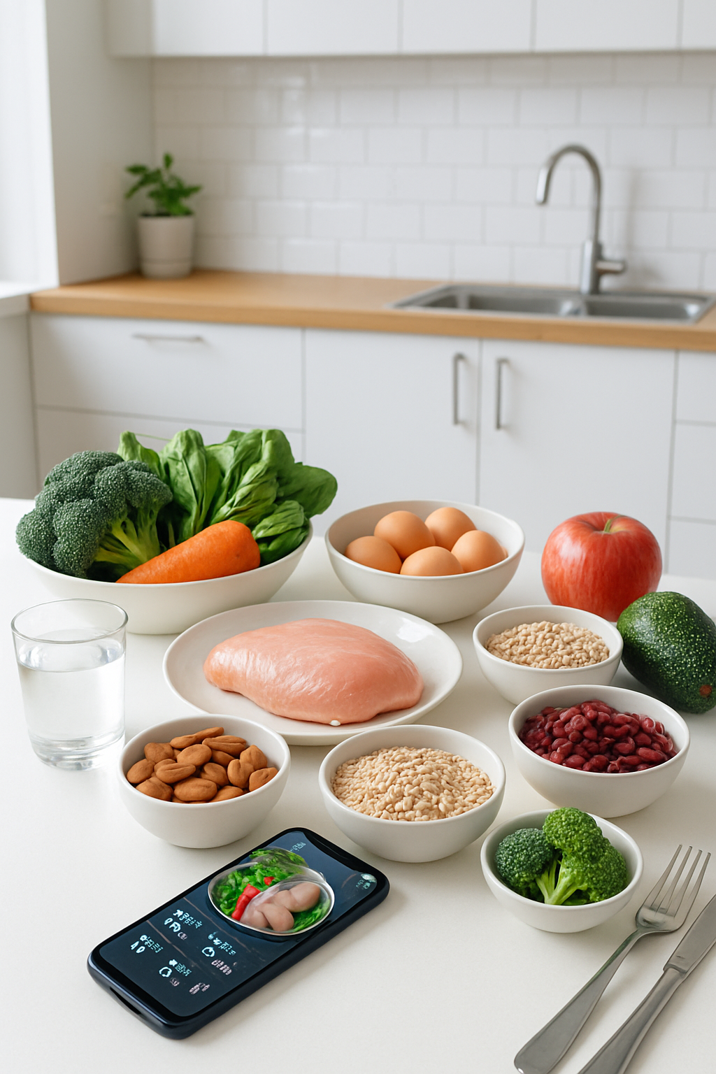 Using the SnapEat AI app to track a meal by photo for the Alfredo Adame health journey transformation