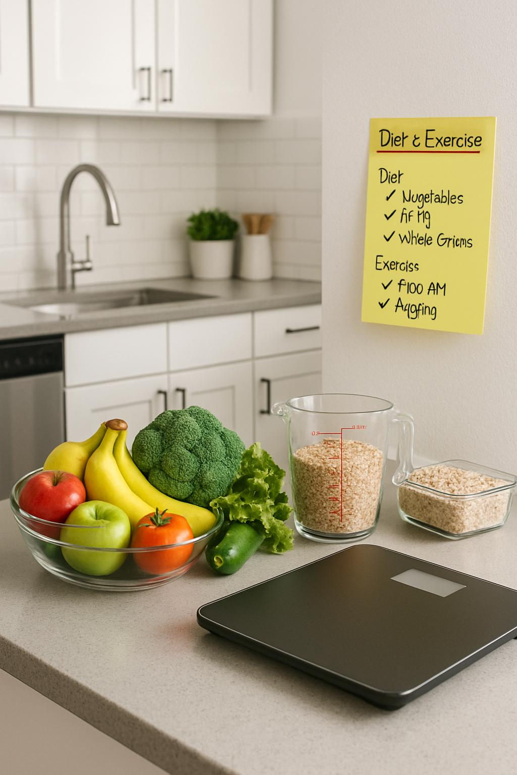 A healthy meal of salad and grilled chicken being analyzed by the SnapEat AI app on a smartphone, illustrating a key strategy for weight loss success.