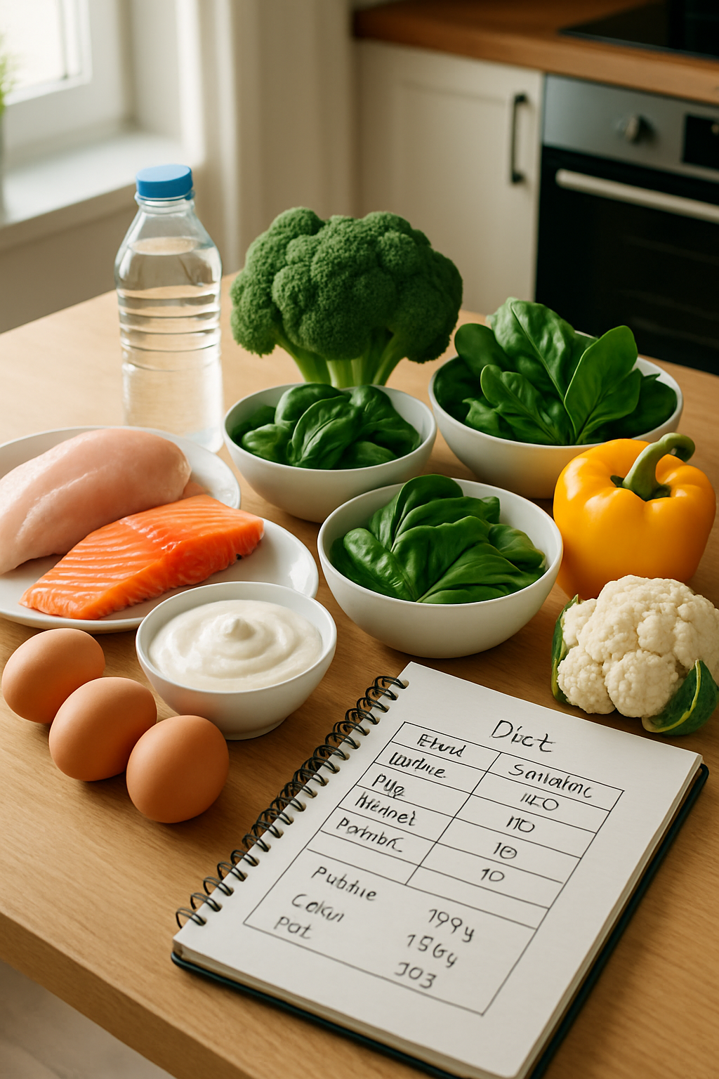 A smartphone displaying the SnapEat AI meal tracking app interface with a healthy salad, demonstrating how to get Spring Break ready.