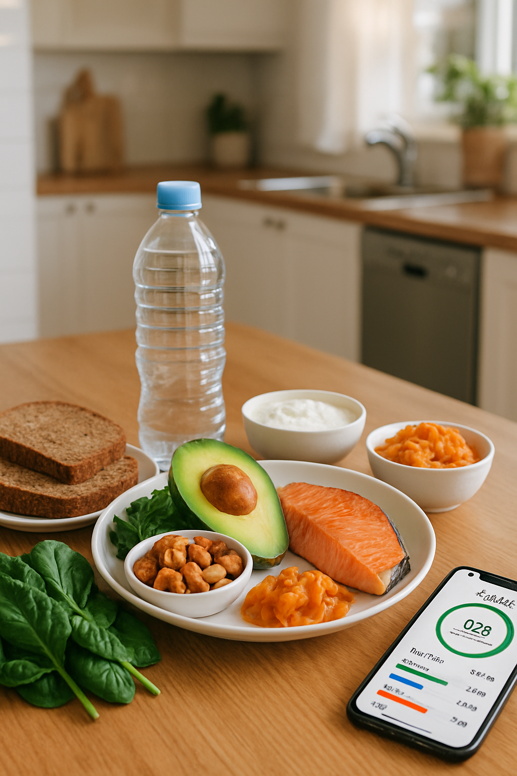 A balanced and healthy meal on a table, symbolizing using nutrition to build resilience amid Ethiopia TPS uncertainty.