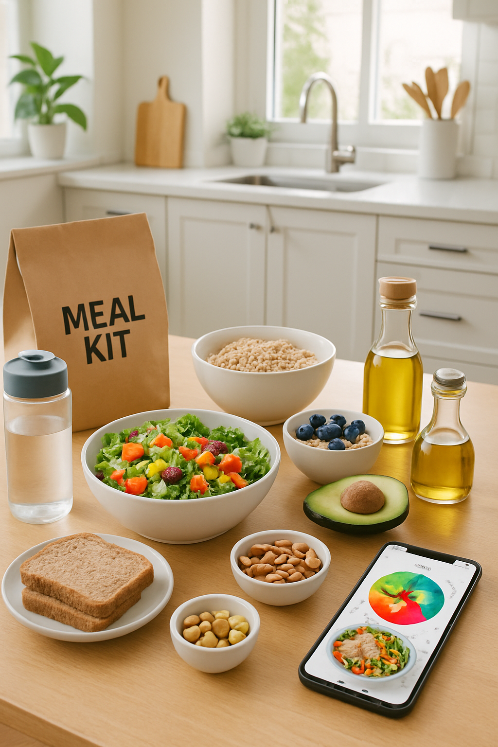A smartphone showing the SnapEat AI app interface analyzing a meal for the Druski Challenge.