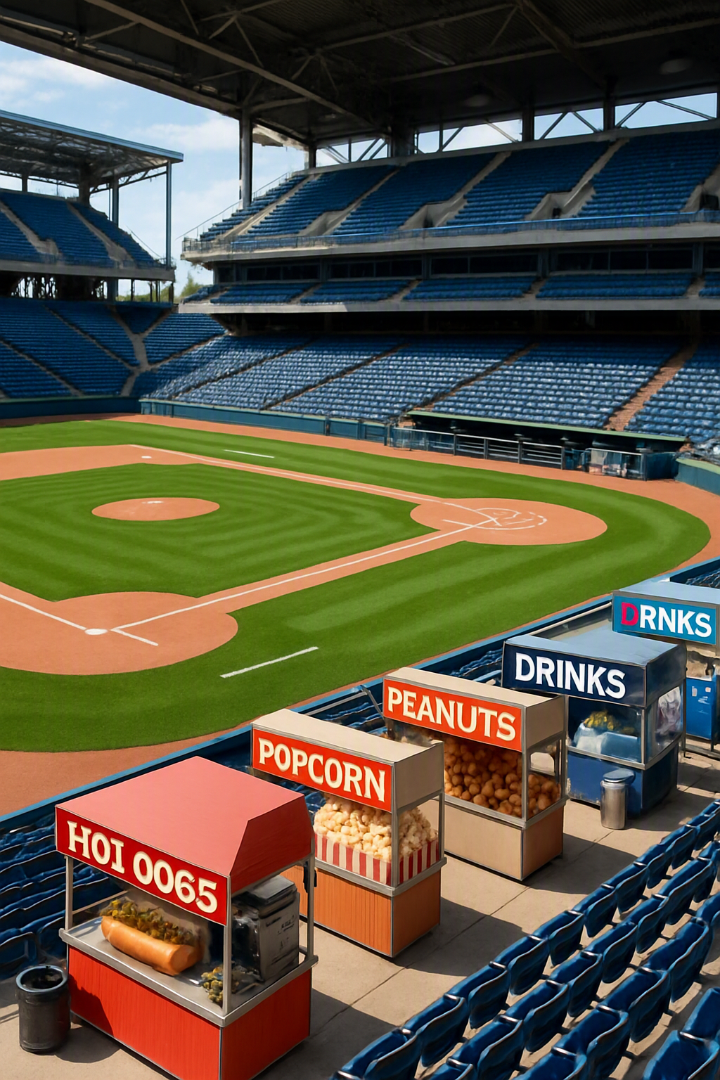 A sports stadium fan uses SnapEat AI to track healthy food choices in real time.