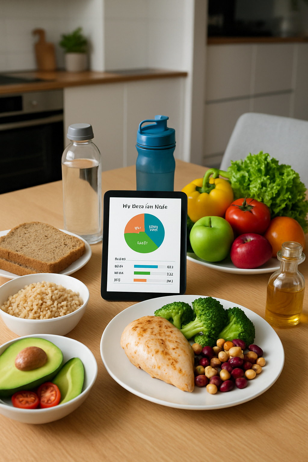 Athlete using the SnapEat AI nutrition coach app to analyze a meal for peak performance.