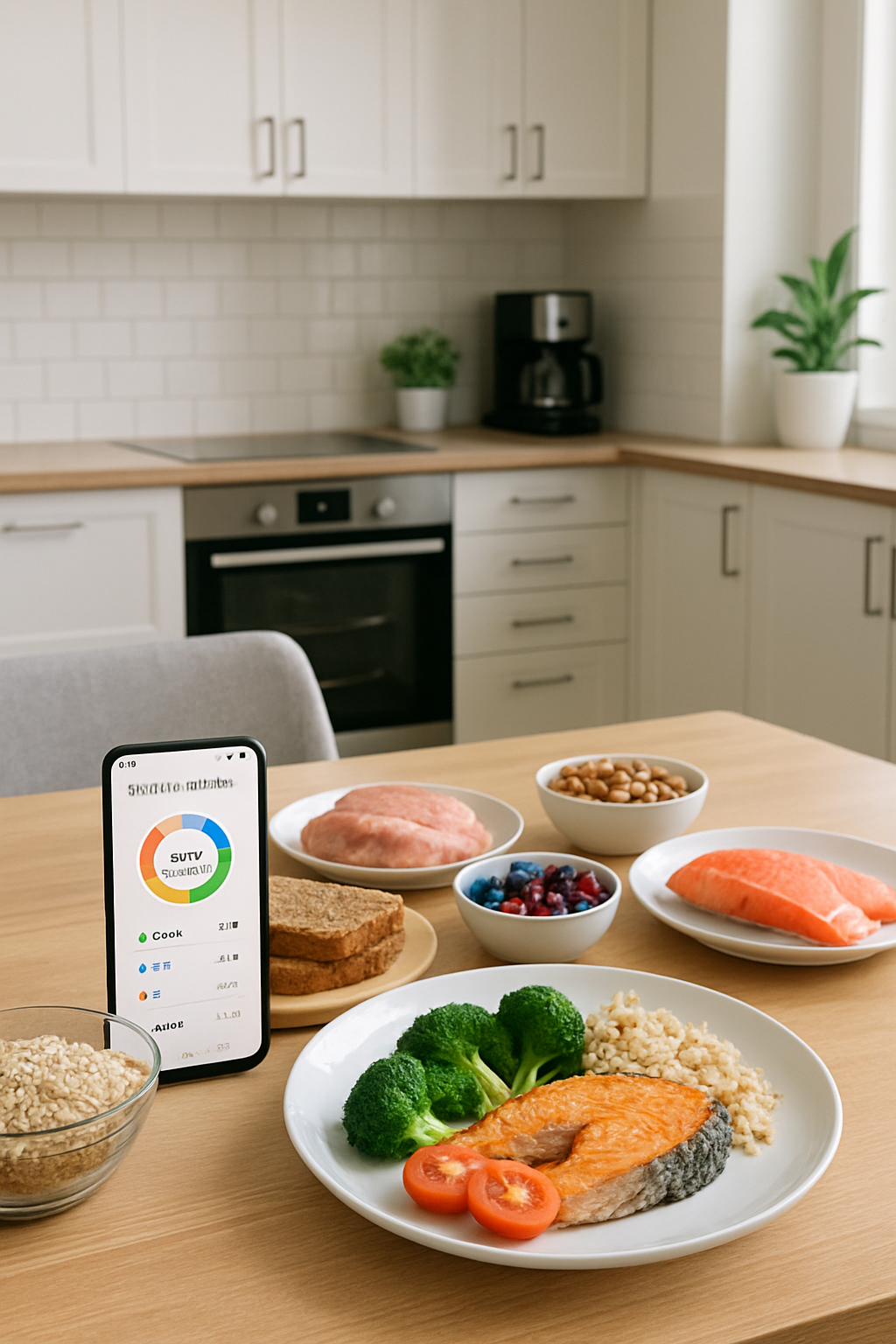 Pro gamer #mlbbmarcel using the SnapEat AI app on his phone to track a healthy meal for peak esports performance.