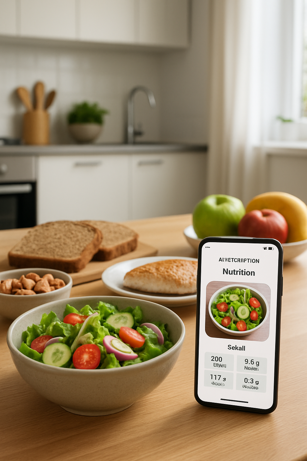 A man's fitness transformation, illustrating the results of using an AI meal tracking app for his diet, inspired by 50 Cent.