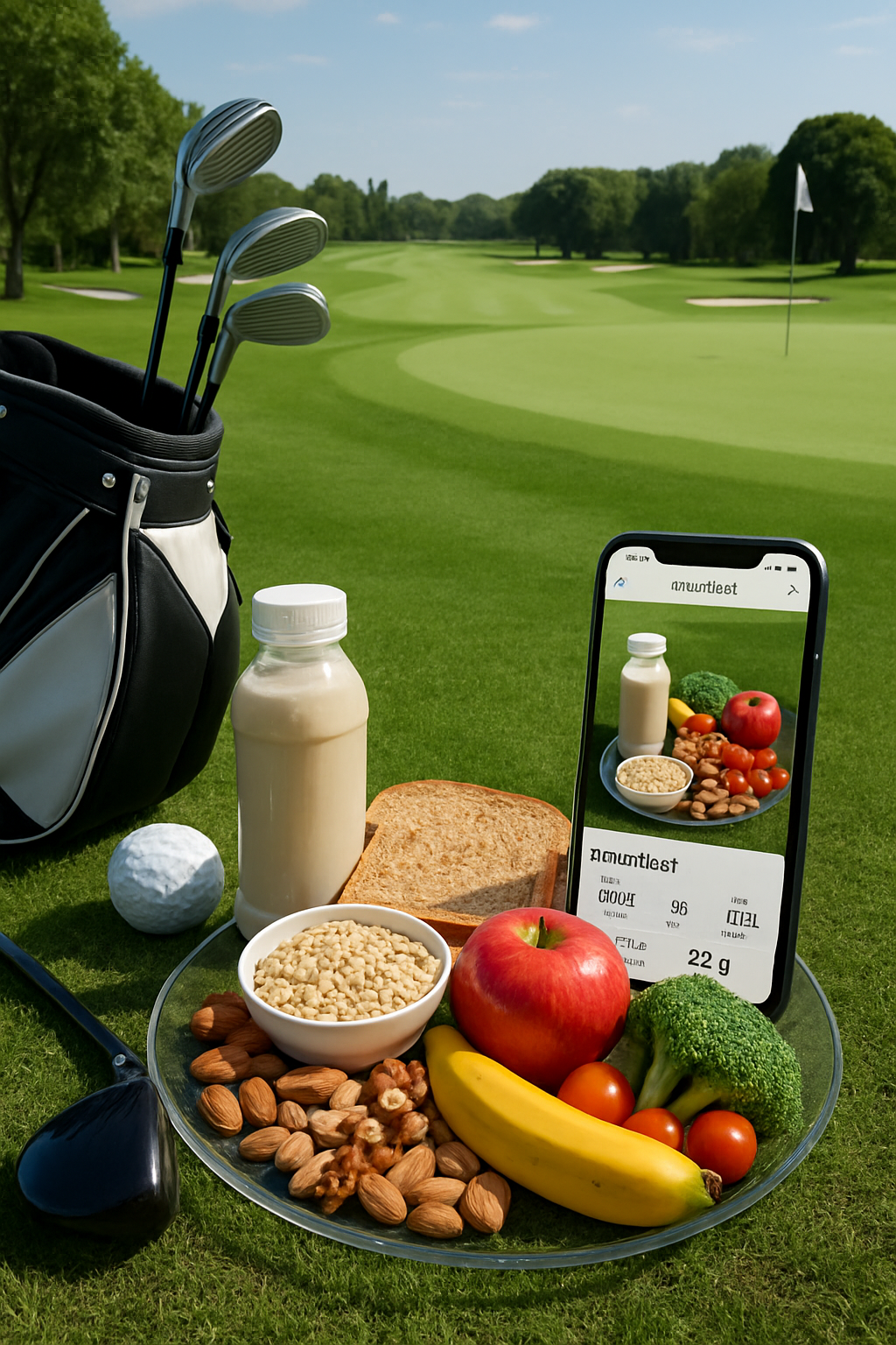 Pro golfer Cameron Young focusing on the course, an example of peak performance powered by a precise nutrition plan and meal tracking.