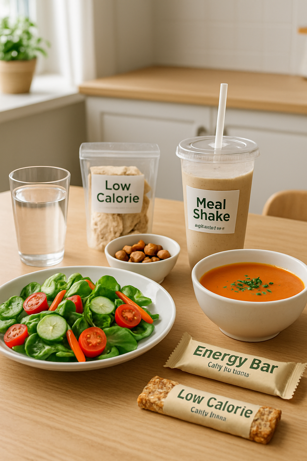 A person using the SnapEat AI app on their phone to track the calories of a healthy salad, illustrating smart weight loss.