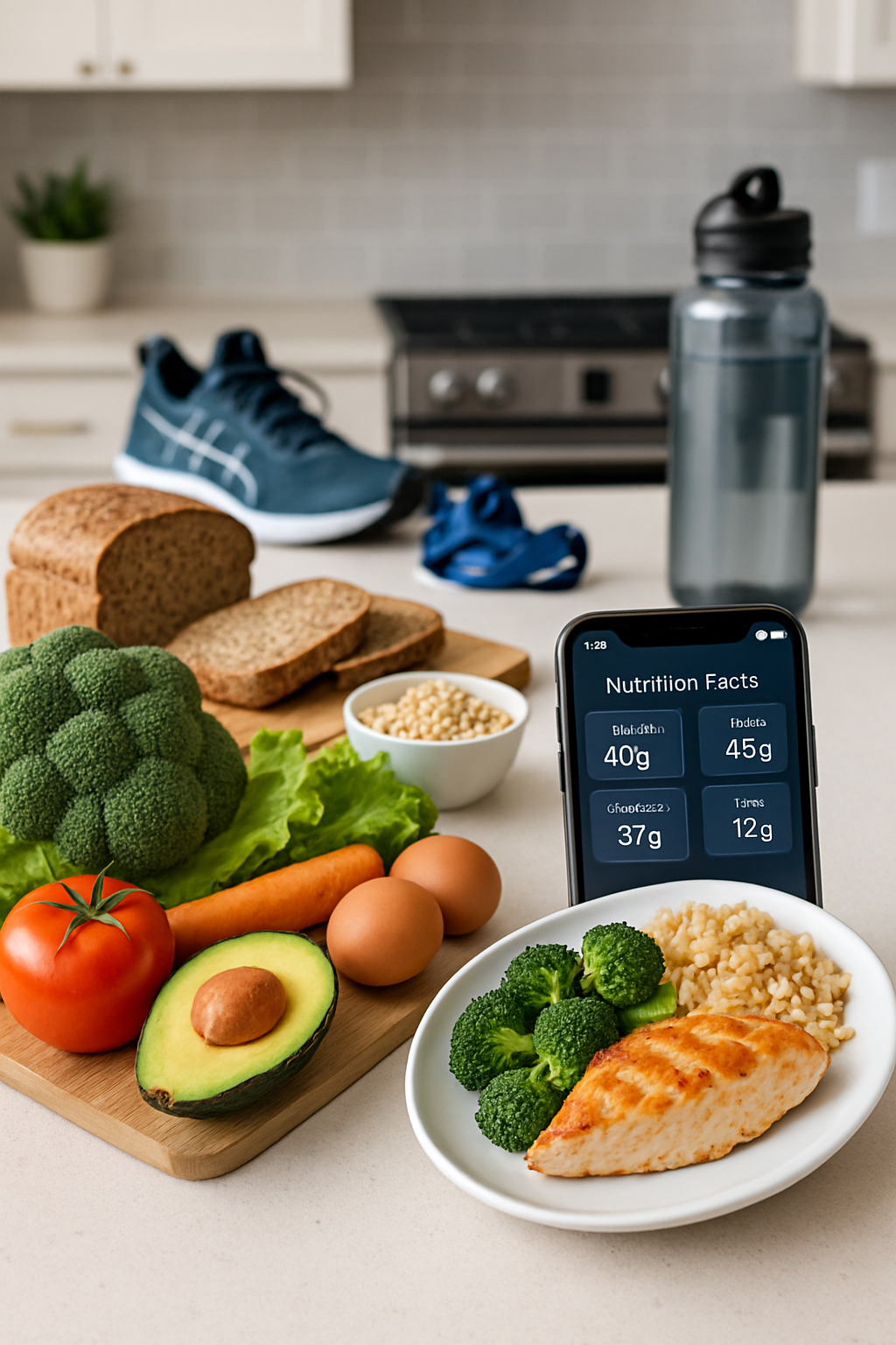 Ferran Torres checking his meal plan on the SnapEat AI food tracker app