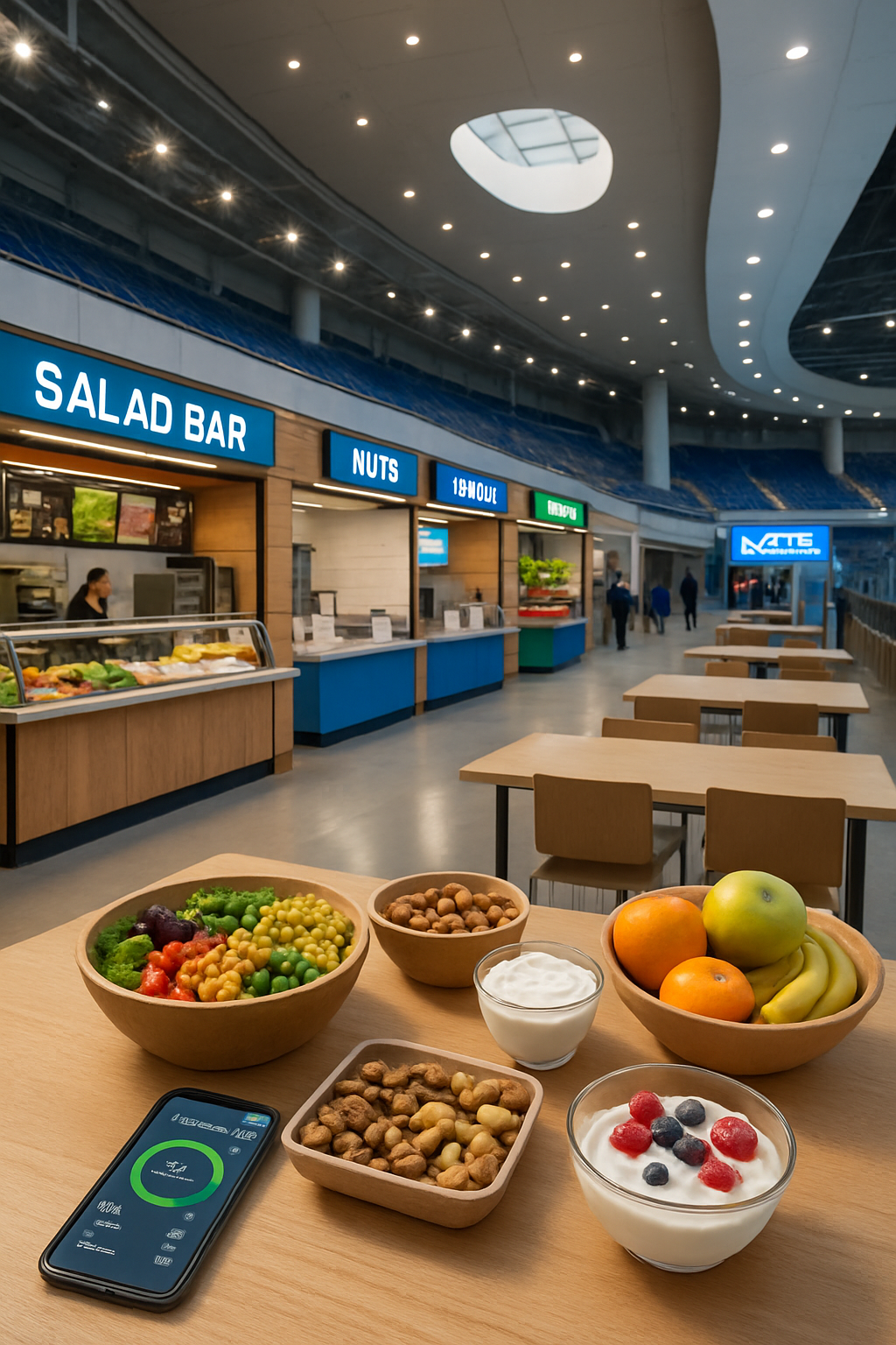 SnapEat AI nutrition tracking app interface at Abu Dhabi Grand Prix event