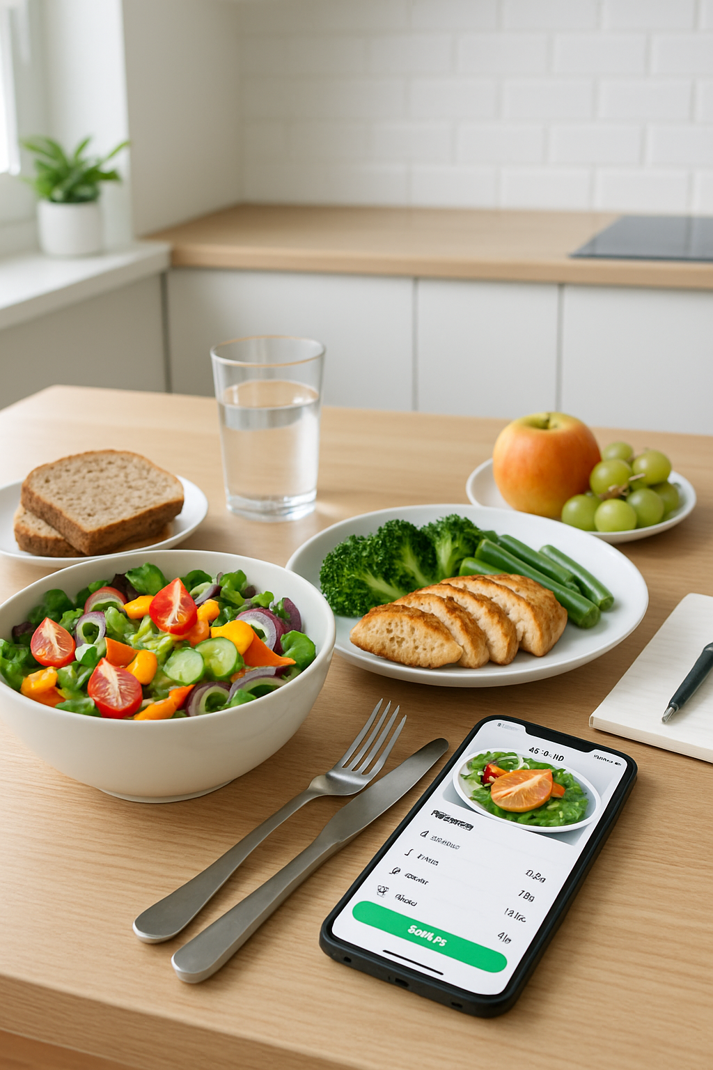 Noah Cyrus inspired meal tracking with SnapEat AI app interface analyzing healthy food photo