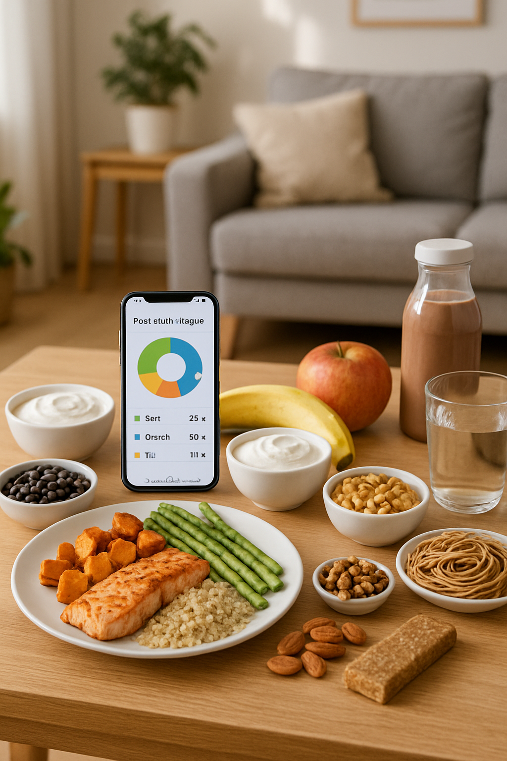 A champion's game day nutrition plan with healthy meals and snacks for sports fans.