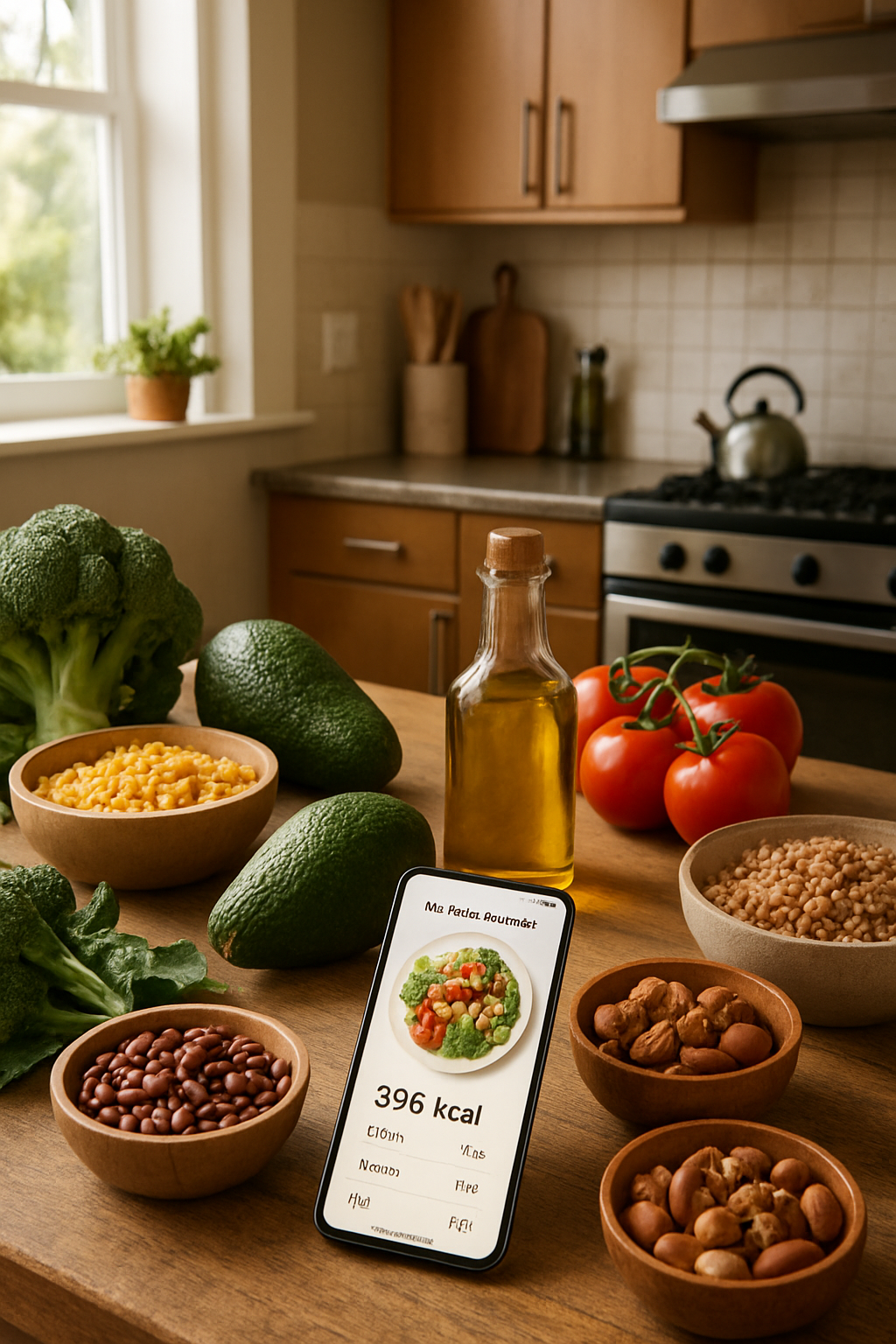 Person using SnapEat AI app to analyze Mexican and Mediterranean dishes in Guadalajara and Barcelona