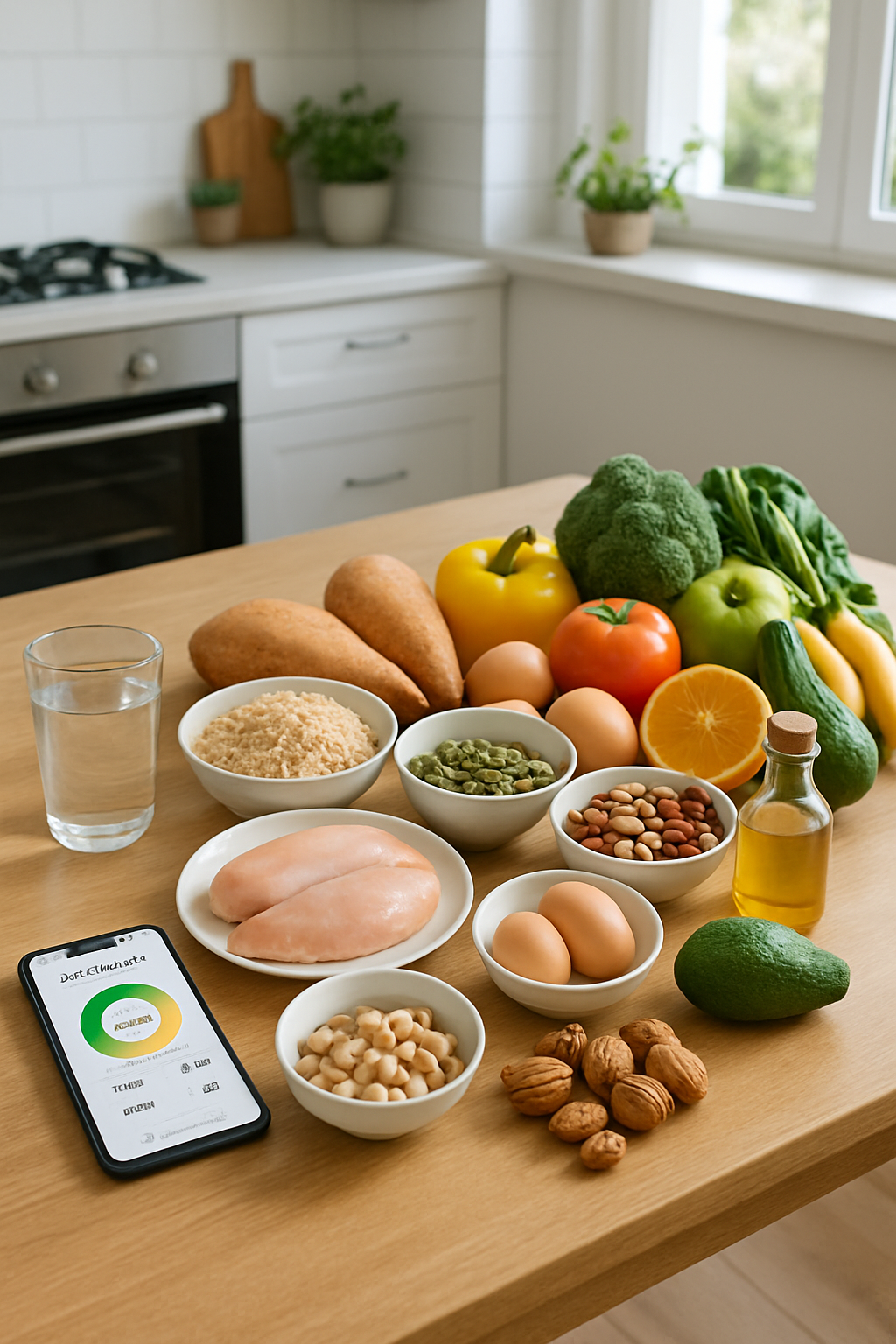 A balanced meal of salmon, quinoa, and vegetables on a plate, representing the sports nutrition principles used by the SnapEat AI nutritionist app.