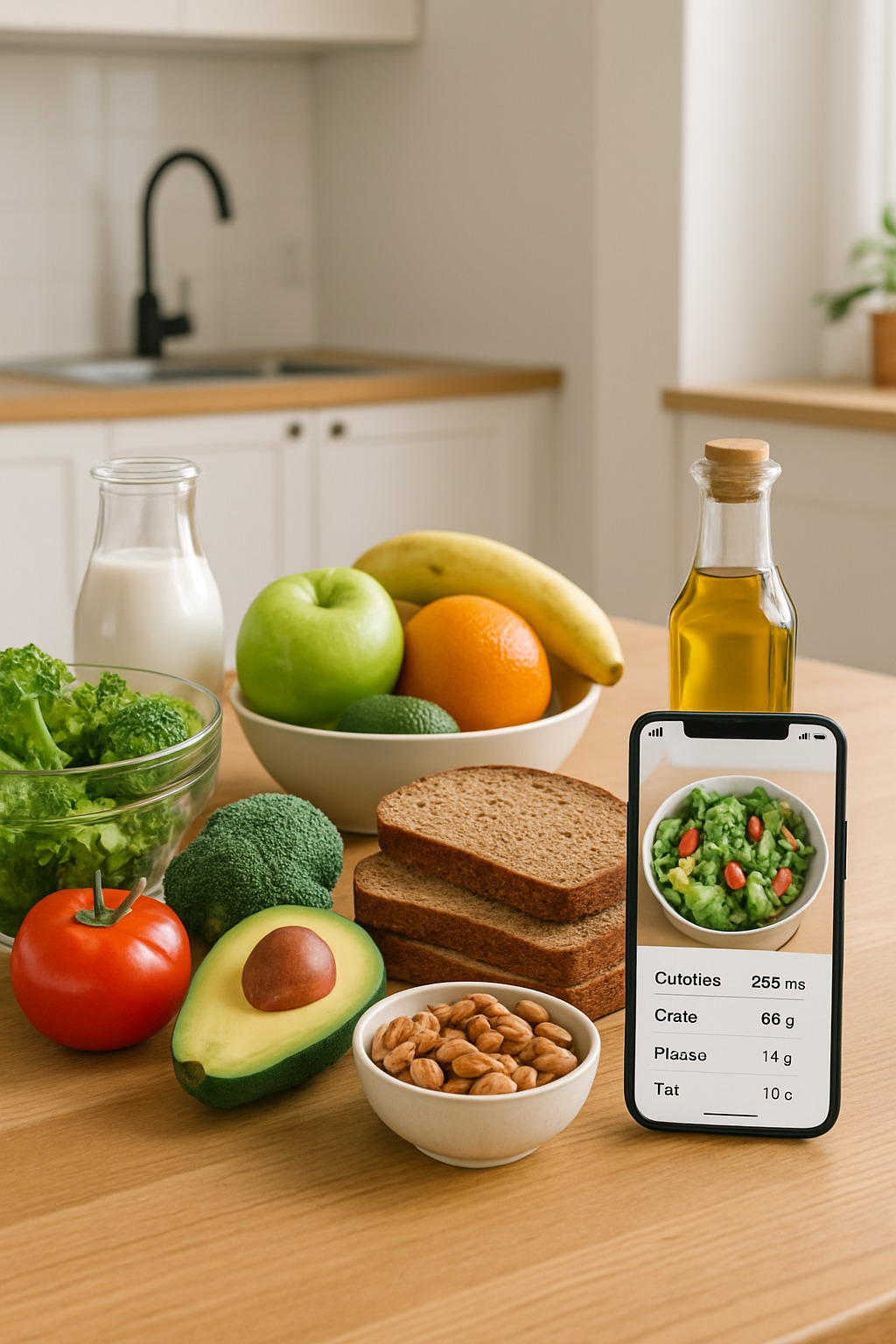 Mother and daughter smiling while using the SnapEat AI smart food tracker app, a perfect health gift for Mother's Day.