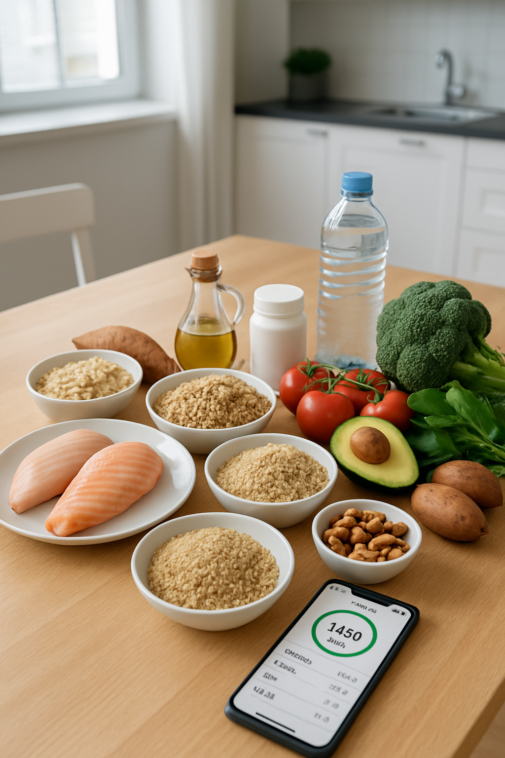OG Anunoby preparing a healthy meal using SnapEat AI for athletic performance