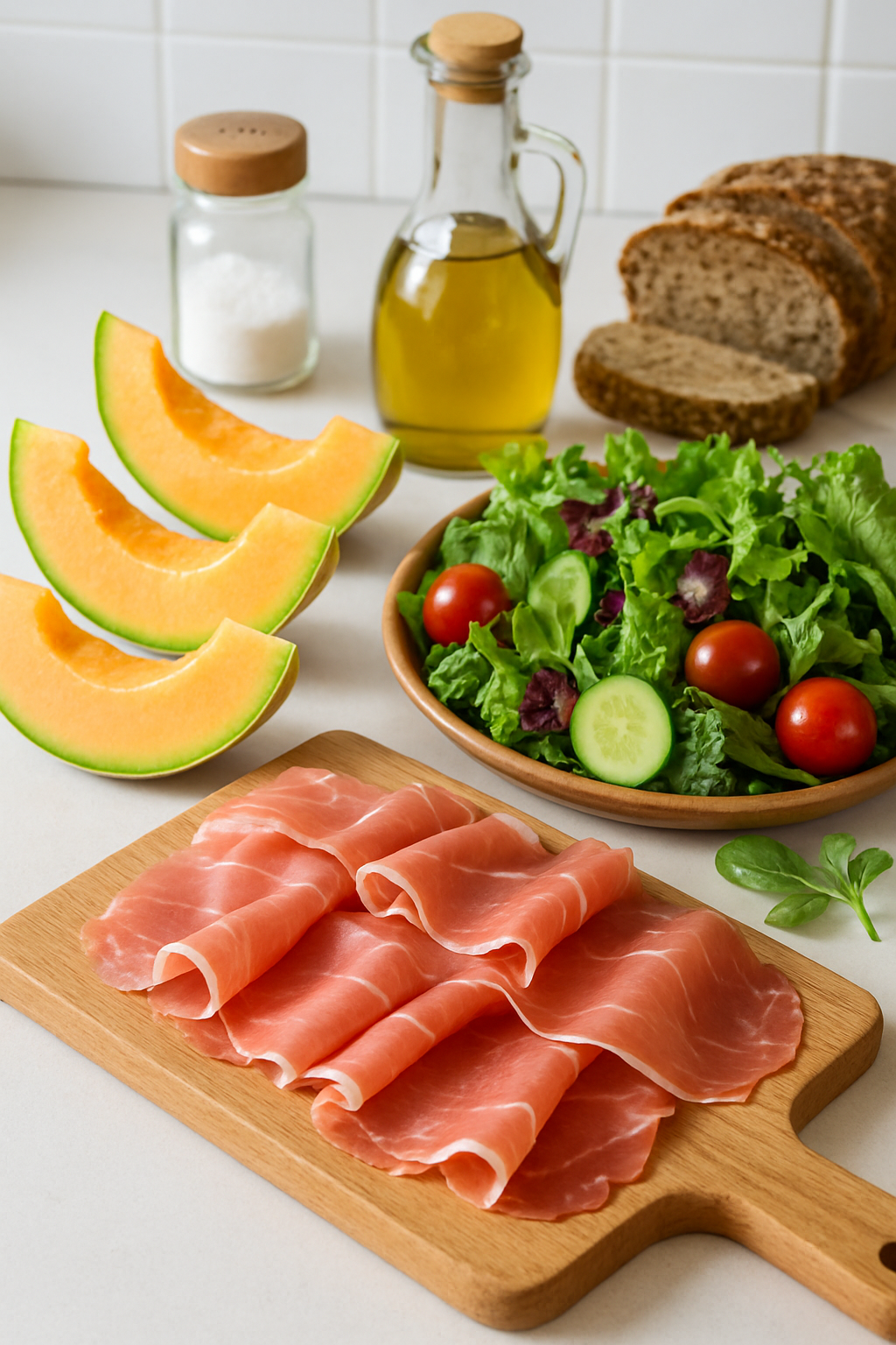 A smartphone displaying the SnapEat AI interface with a picture of a salad, showing calorie and nutrition information.