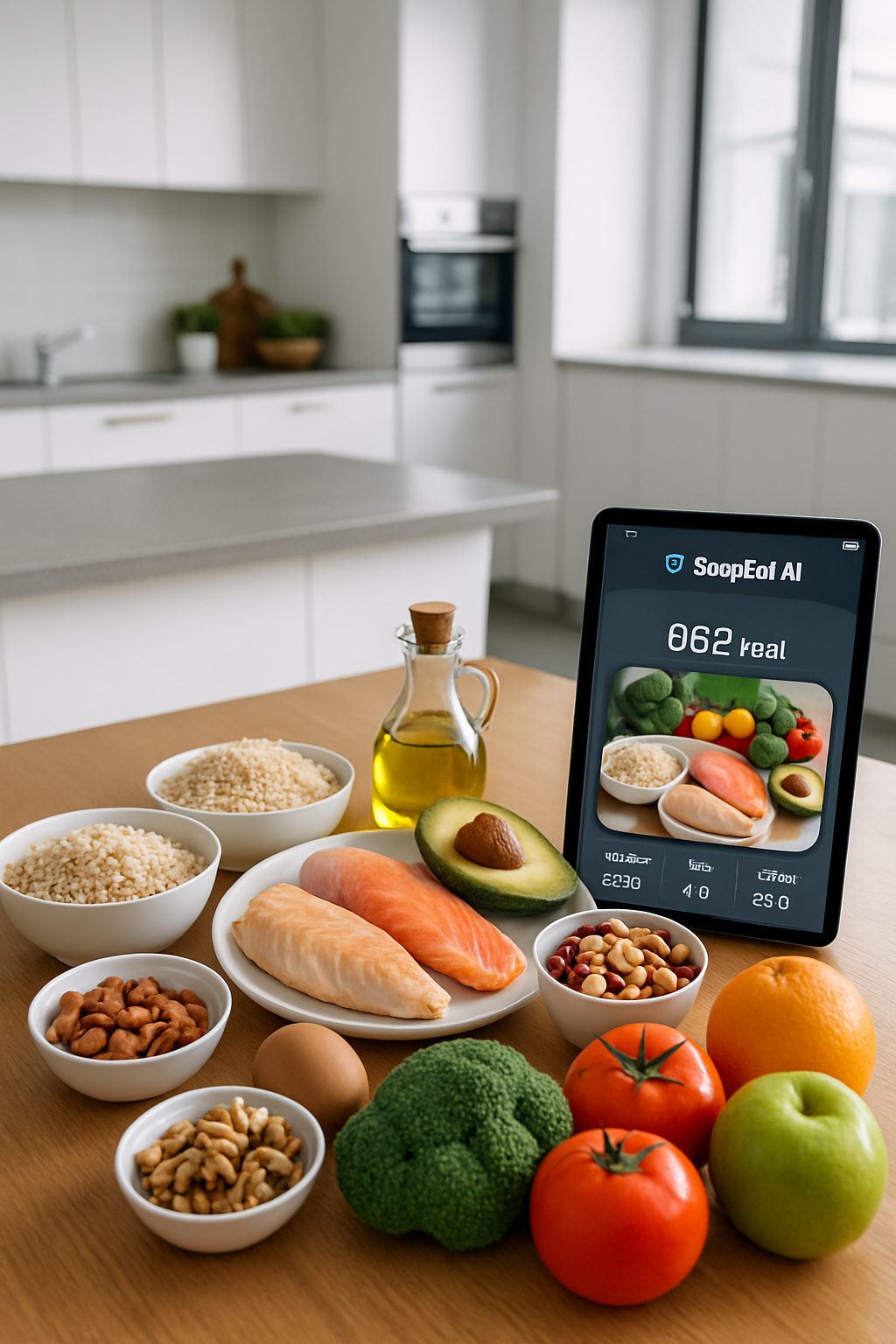 Footballer using the SnapEat AI app to plan their football nutrition strategy for AFCON 2025.