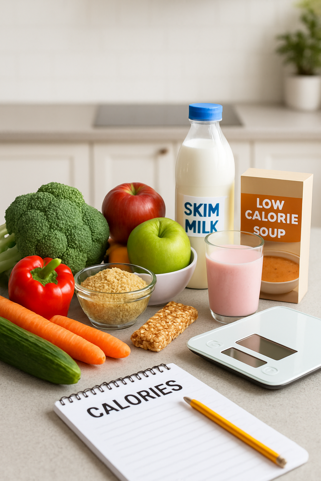 A person using the SnapEat AI app on their phone to track the calories of a healthy meal.