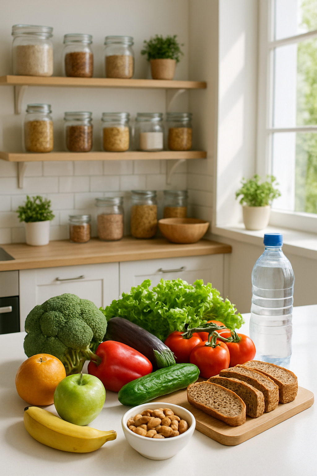 A healthy salad on a plate next to a smartphone displaying the SnapEat AI app interface, symbolizing modern weight loss management.