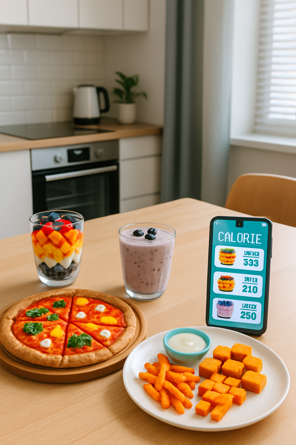 SnapEat AI app tracking Five Nights at Freddy’s inspired meals with healthy gamer snacks