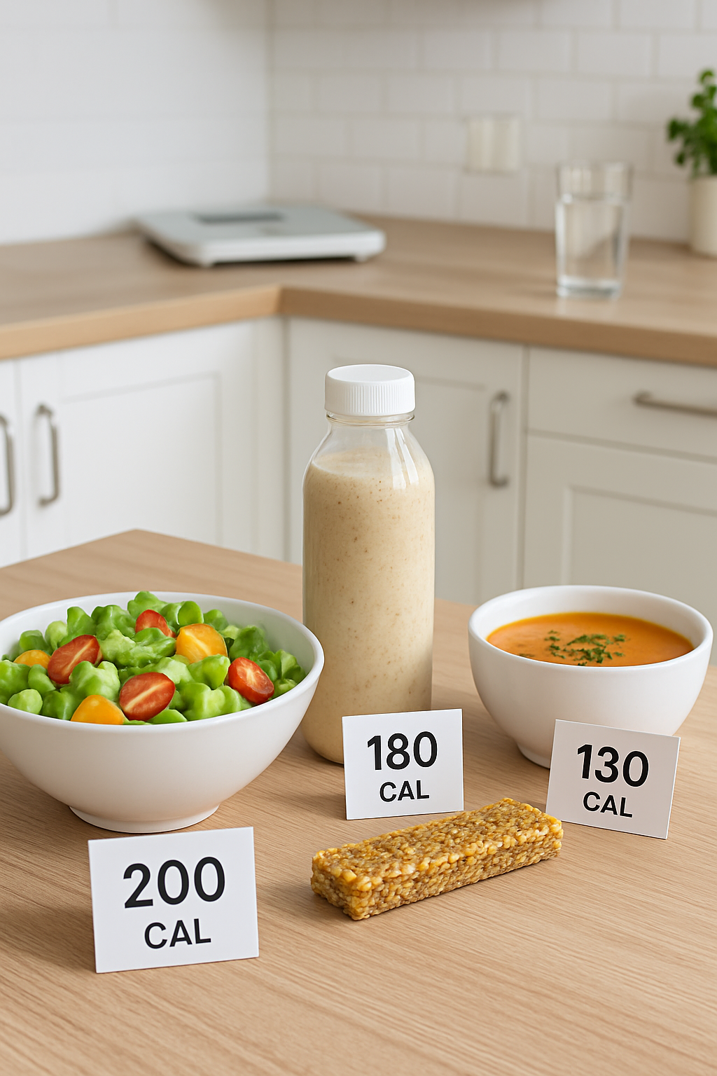 A person using the SnapEat AI app on their phone to track a healthy meal.