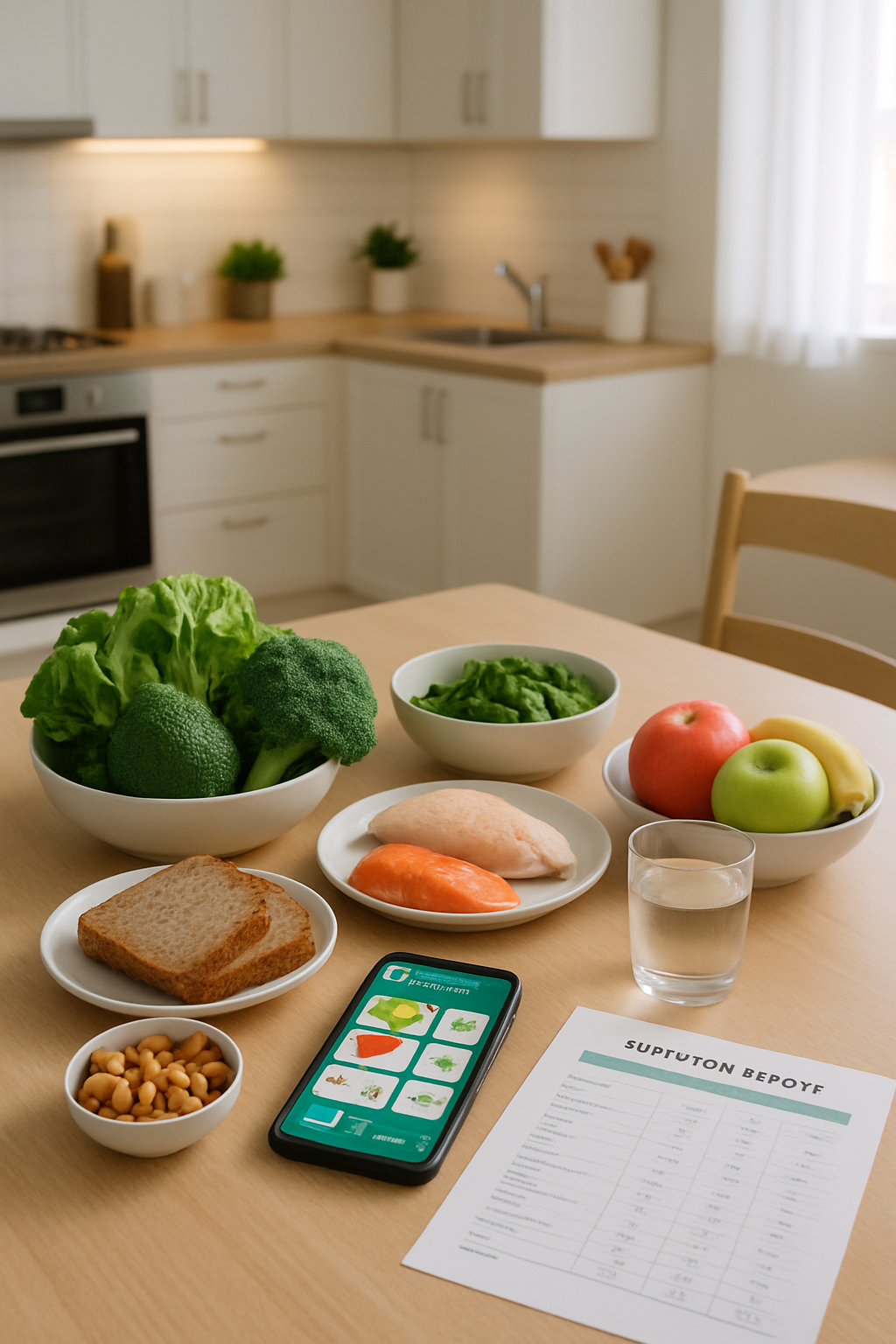 A vibrant and healthy salad on a plate, ready to be logged with the SnapEat AI food recognition app.