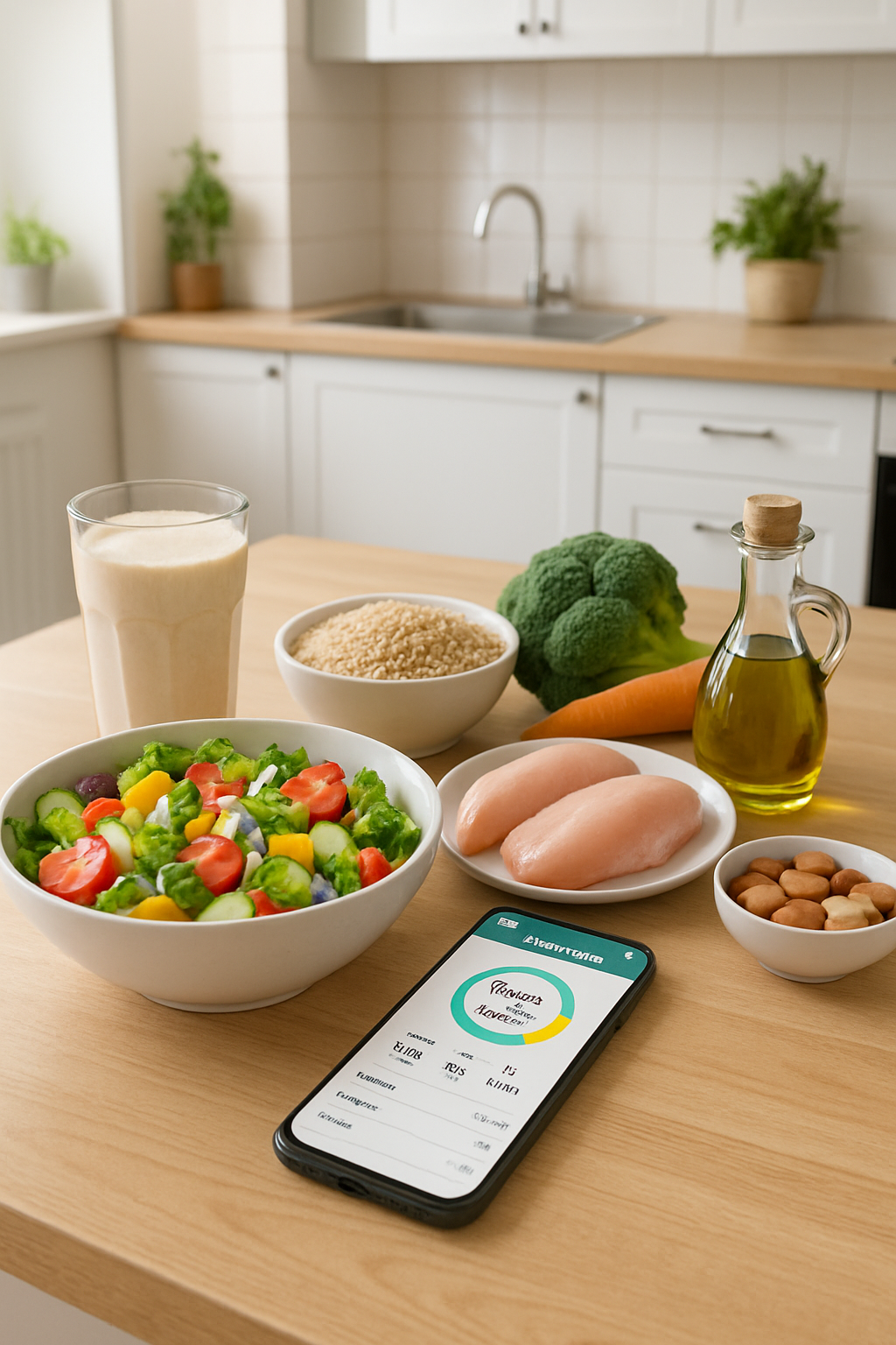 Bayern Munich fan tracking a healthy meal on their phone using the SnapEat AI nutrition tracker app.