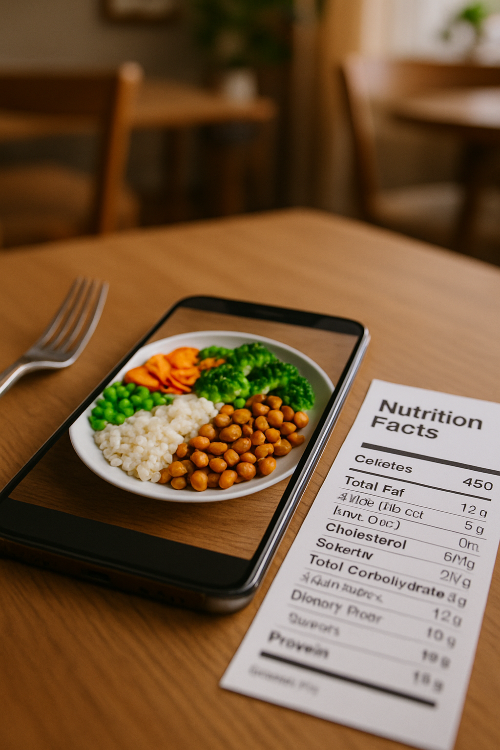 A phone screen showing the SnapEat AI calorie tracker app identifying a bowl of salad from a photo.