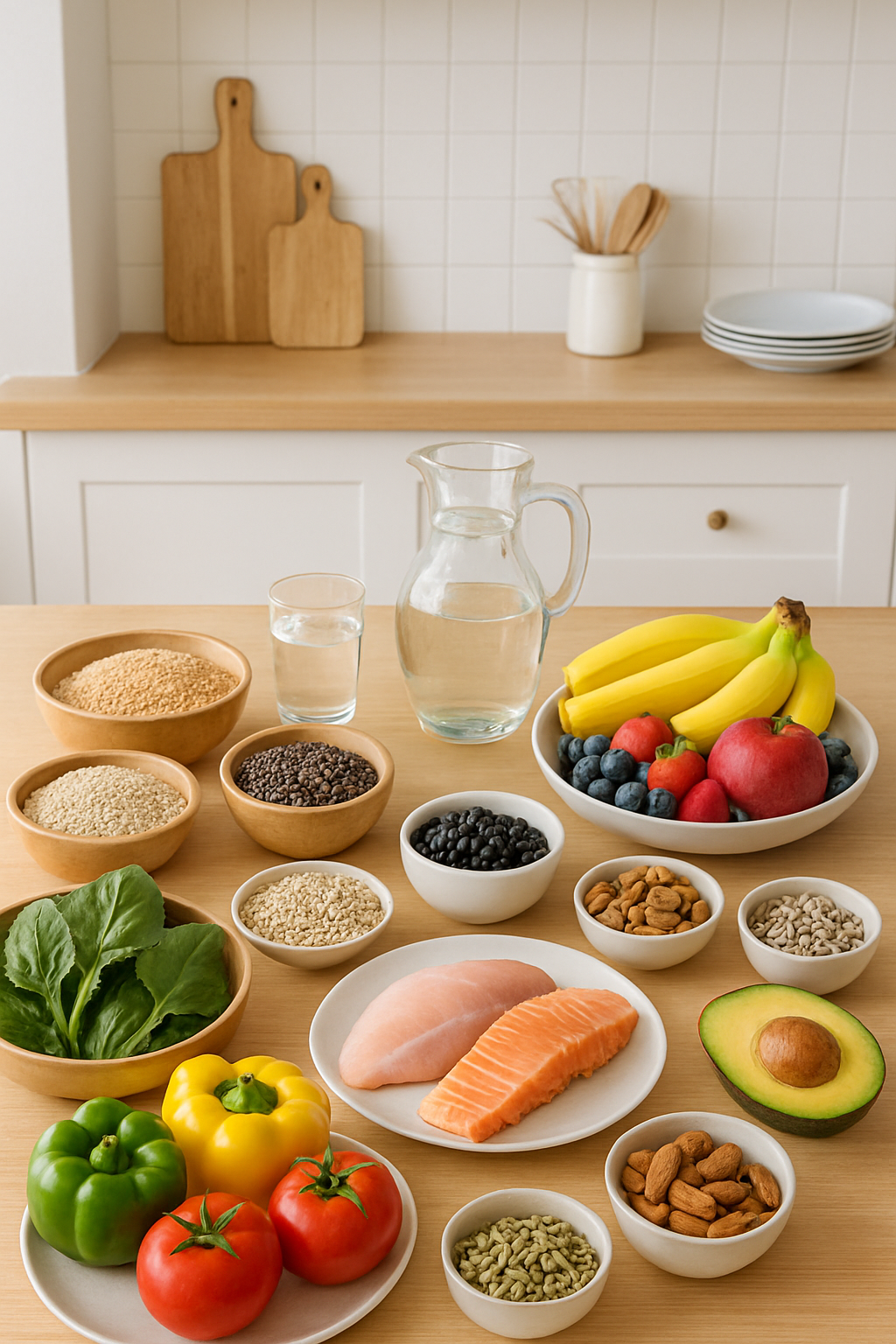 A person using the SnapEat AI app on their phone to track a healthy meal.