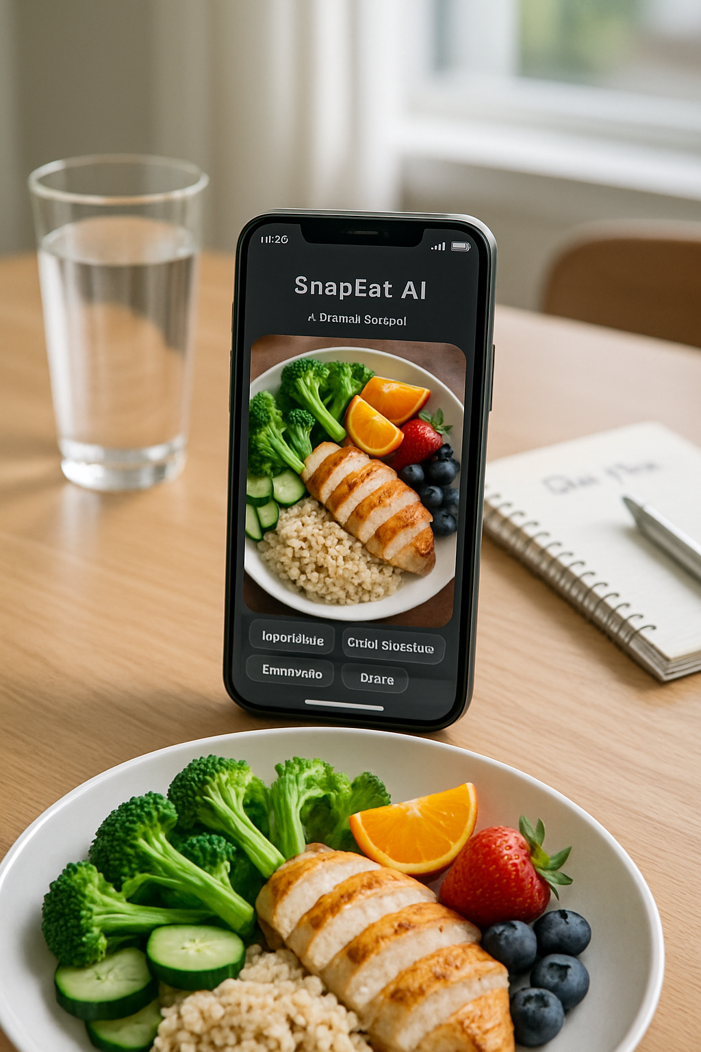 Politician on the campaign trail, demonstrating how to achieve health goals for the Illinois Primary 2026 using the SnapEat AI nutrition tracker app.