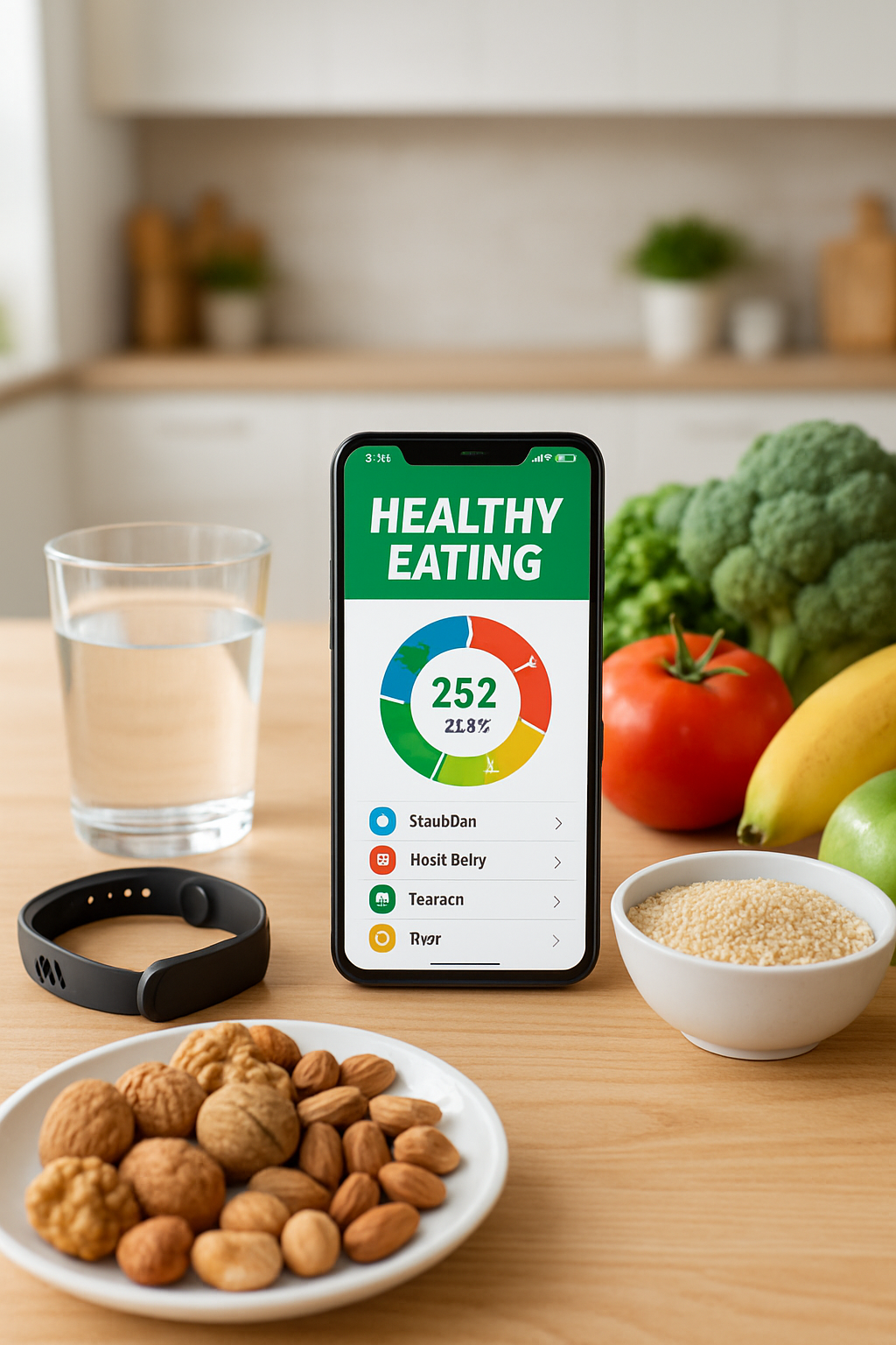 A person using the SnapEat AI health coach app on their phone to track a meal, demonstrating the smart food coach feature.