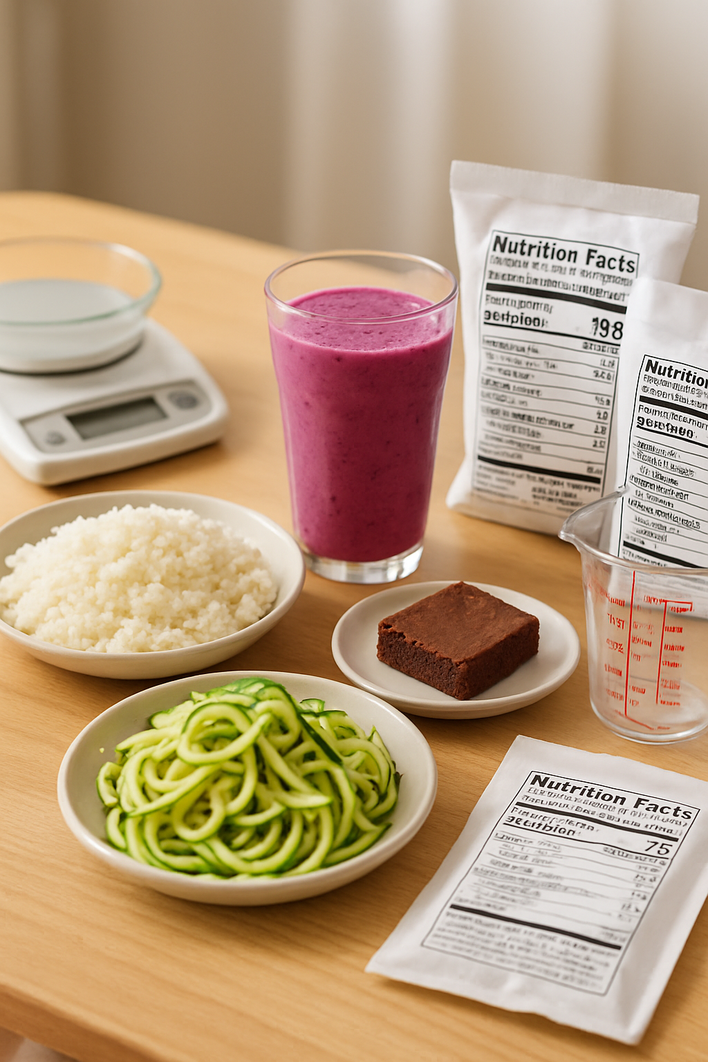 A smartphone showing the fictional SnapEat AI food tracker app interface, analyzing a bowl of salad for an April Fools' nutrition challenge.