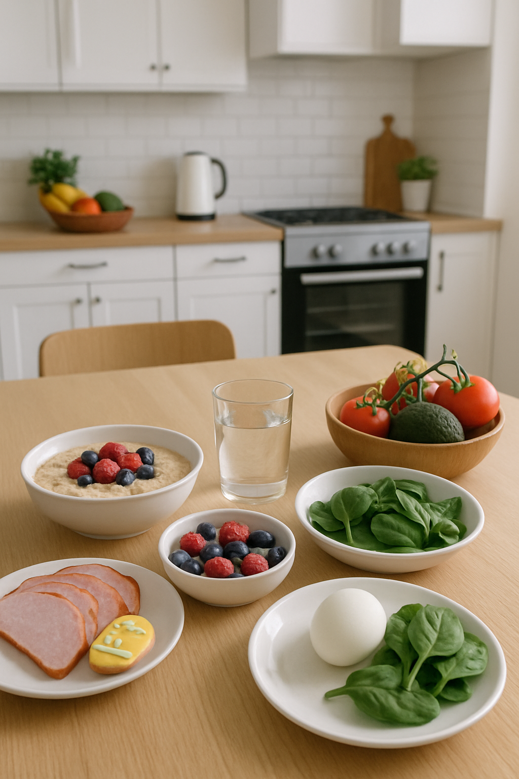 A smartphone screen displaying the SnapEat AI smart food tracker app with a healthy meal in the background.