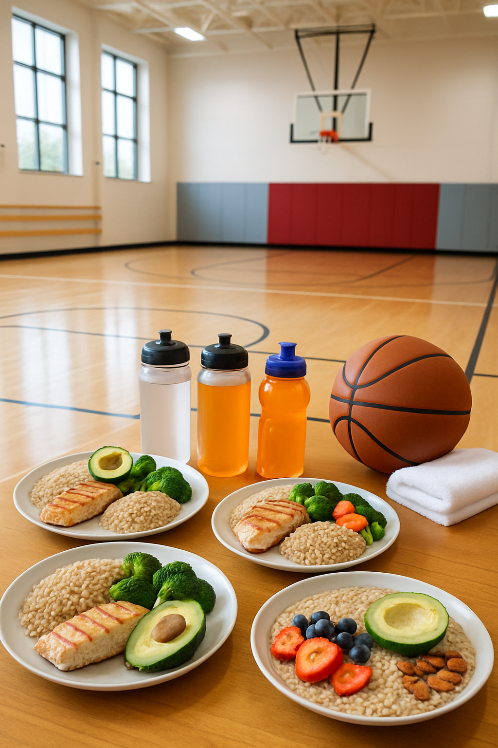 Athlete using the SnapEat AI food tracker on their phone to analyze a healthy meal for performance nutrition.