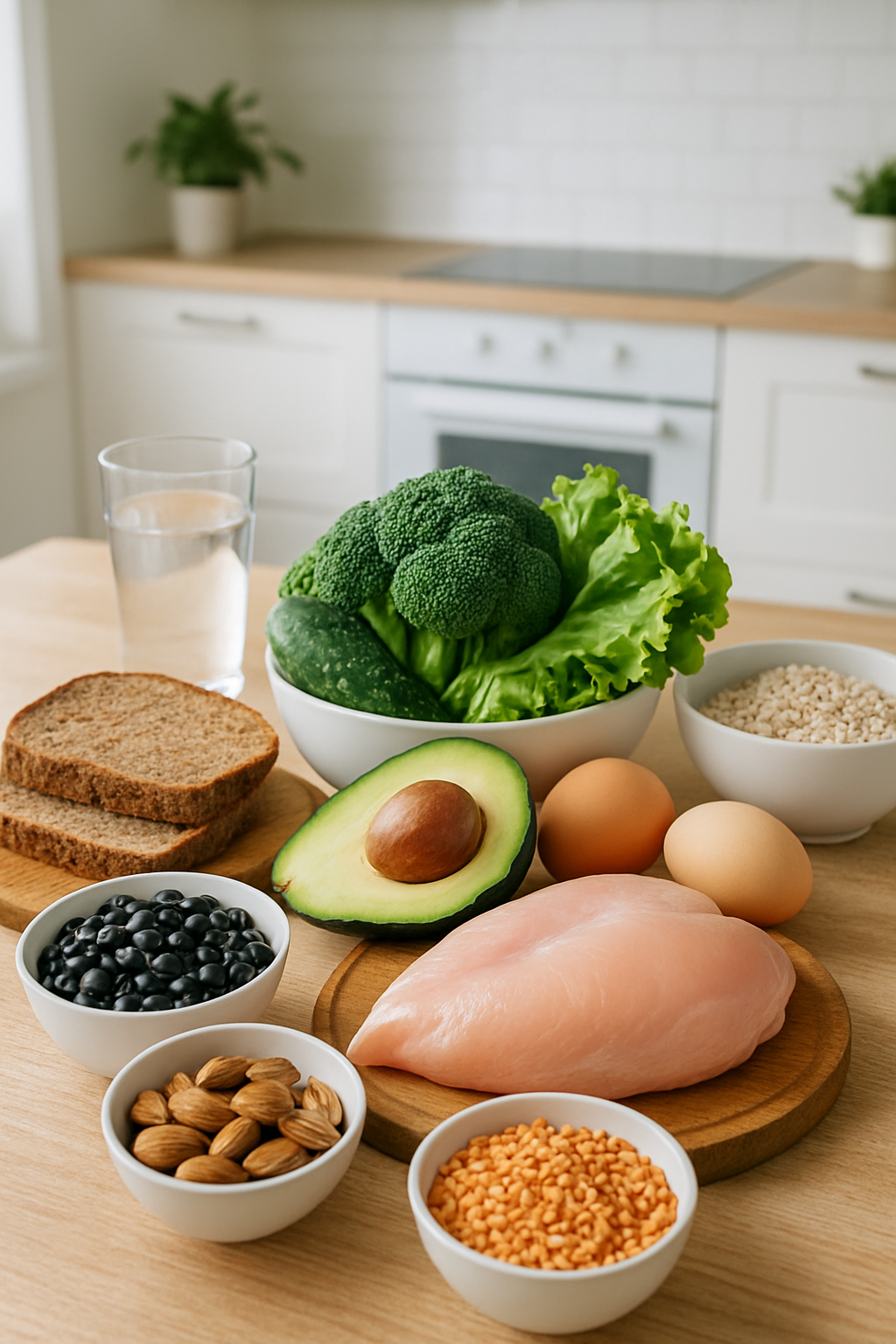 A healthy meal of salmon, vegetables, and avocado, representing a balanced diet for weight loss achievable with SnapEat AI.