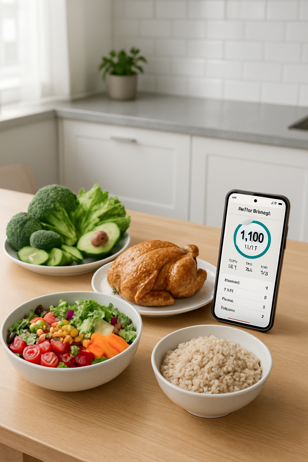 A collage showing Evangeline Lilly and the SnapEat AI meal tracking app interface with a healthy meal.