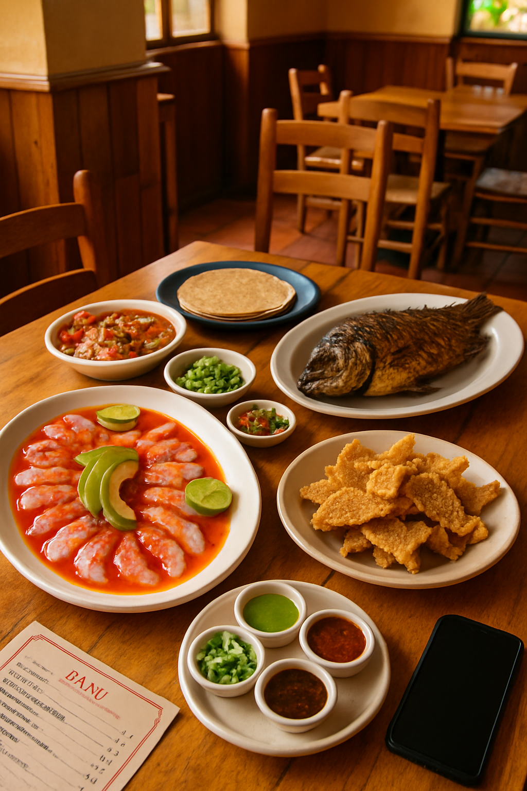 A plate of Pescado Zarandeado from América-Mazatlán being analyzed by the SnapEat AI food tracking app.